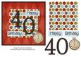 Male Polka - 40th Birthday Card
