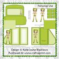 Lime Soda Pop Teardrop Card Kit