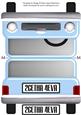 Blue Limousine - 2getha 4eva - Shaped Card