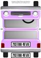Lilac Limousine - 2getha 4eva - Shaped Card