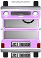 Lilac Limousine - Just Married - Shaped Card