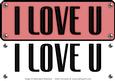 Large Dl - I Love U 2 - 3D Decoupage Card