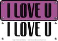 Large Dl - I Love U 3 - 3D Decoupage Card