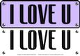 Large Dl - I Love U 5 - 3D Decoupage Card