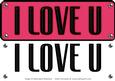 Large Dl - I Love U 6 - 3D Decoupage Card