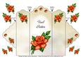 Orange Rose - Feel Better - Scallop Top Tri Fold Card