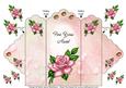 Pink Rose - for You Aunt - Scallop Top Tri Fold Card
