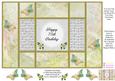 Fantasy Butterfly 2 - 75th Birthday - Tri Shutter Card