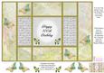 Fantasy Butterfly 2 - 100th Birthday - Tri Shutter Card