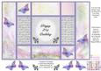 Fantasy Butterfly 3 - 21st Birthday - Tri Shutter Card