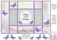 Fantasy Butterfly 3 - 60th Birthday - Tri Shutter Card