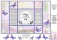 Fantasy Butterfly 3 - Happy Mothers Day - Tri Shutter Card