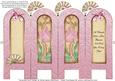 Vintage Floral 1b - Friends - Folded Screen Card