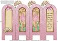 Vintage Floral 1d - Life - Folded Screen Card