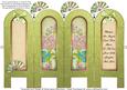 Vintage Floral 2c - Mothers - Folded Screen Card