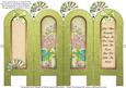 Vintage Floral 2D - Life - Folded Screen Card