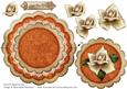 Cream Orange Rose Just for You - Scallop Edge Wobble Card