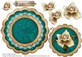 Cream Petrol Rose for You Mom - Scallop Edge Wobble Card