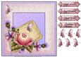 Pink Passion 1a - 8x8 Square Decoupage Topper