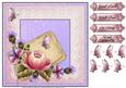 Pink Passion 1b - 8x8 Square Decoupage Topper
