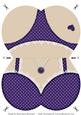 Lingerie - Purple - Shaped Card