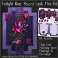 Twilight Rose Shaped Card Mini Kit
