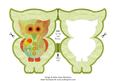 Birthday Hoot Shaped Card Matching Insert