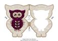 Owl Be Yours Shaped Card Matching Insert