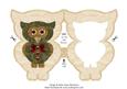 Owl Miss You Shaped Card Matching Insert
