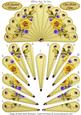 Yellow Roses - Special Friend - Get Well Soon - Fan Sheet