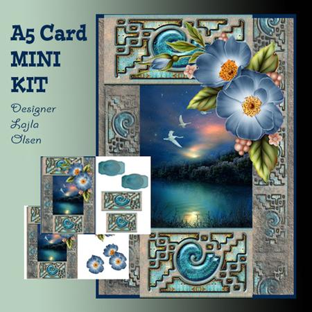Mini Kit A5 Cardfront with Decoupage
