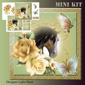 Horse Mini Kit with Decoupage
