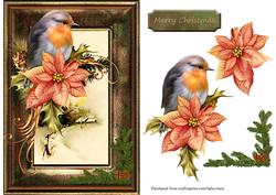 Christmas Bird A5 Cardfront