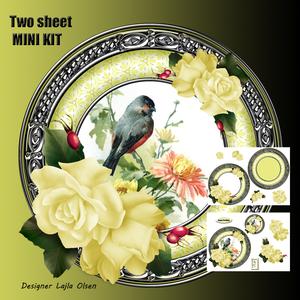 Round Cardtopper with Decoupage
