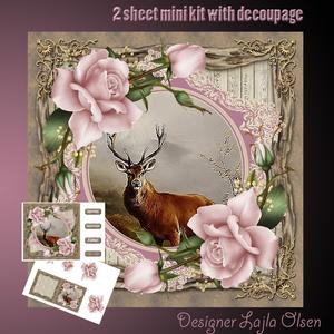 Deer and Roses