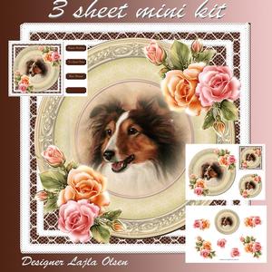 Dog and Roses