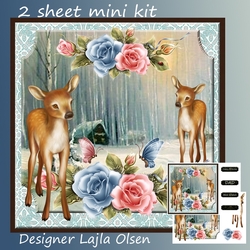 Deer and Roses
