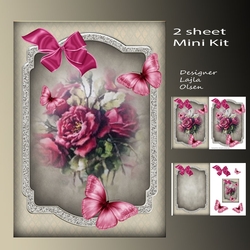 Dark pink roses