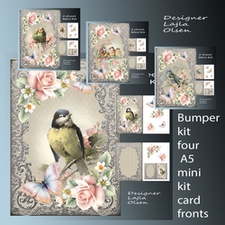 Bumper kit birds and pink roses