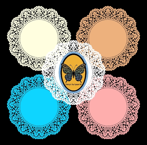  Doily Lace Circular Scalloped-Edge Designs