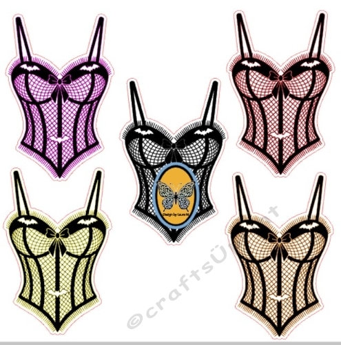 Halloween Sexy Bustier print and cut file – SVG & Silhouette Ready