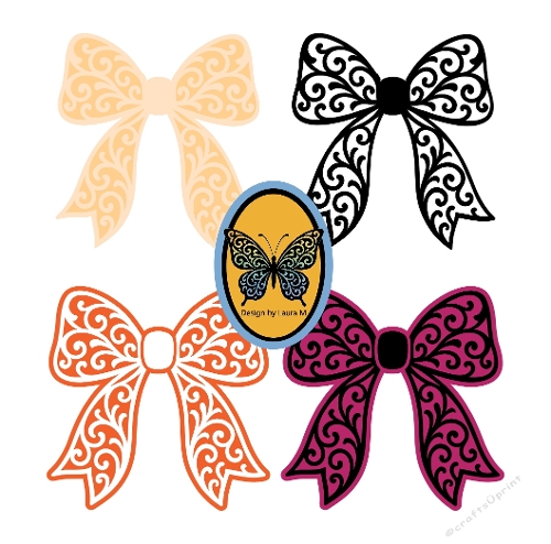 Beautiful Bow – Layered Cutting Files or Print & Cut (SVG & Silhouette)