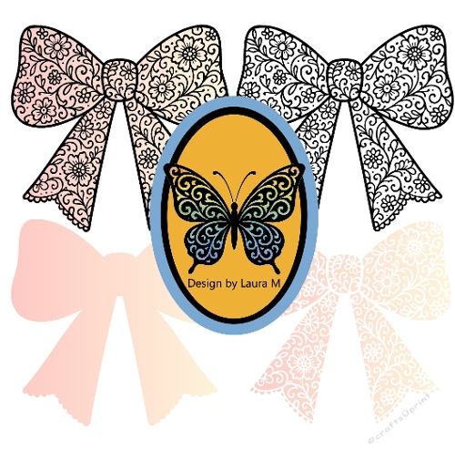 Kit – Floral Layered Bows (SVG & Silhouette Cutting Files)