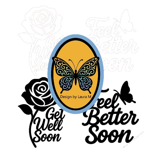 Get Well Soon & Feel Better Soon SVG Cutting Files – Dove & Daisy Bouquet Designs