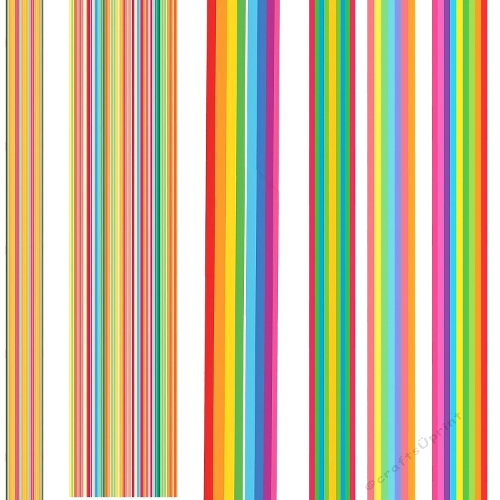Kit 6 Vector Ribbons – Colorful Stripes in Red, Blue, Yellow & Green – 1500x1500px JPEG Sheet