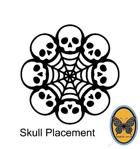 Cutting File – Beautiful Skull Placement