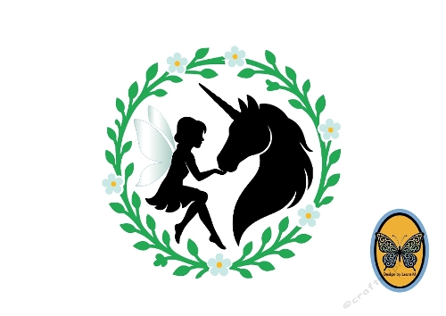 SVG & Silhouette Cutting File – Fairy Medaillon