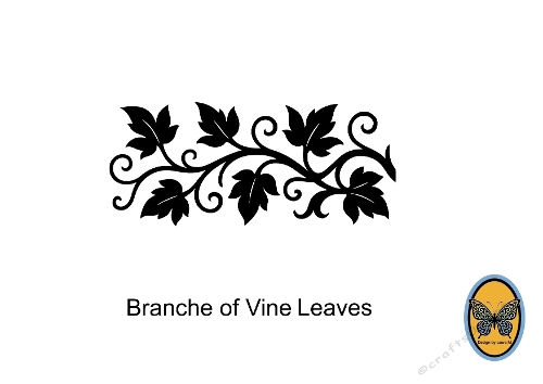 SVG & Silhouette Cutting File – Branch and Vine Leaves