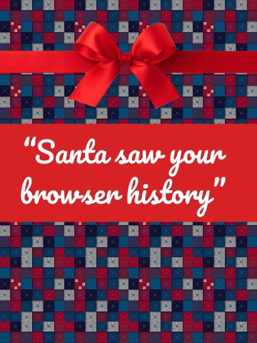 Santa Saw Your Browsing History Quilt Design