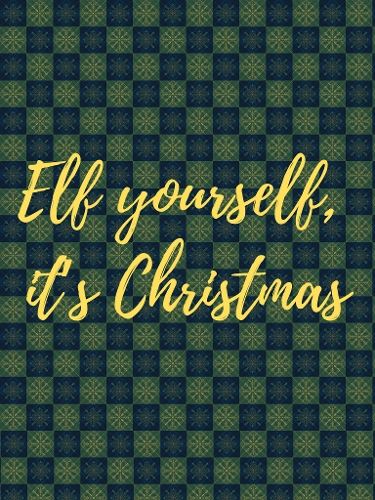 Oh Yourself Its Christmas Checkered Design